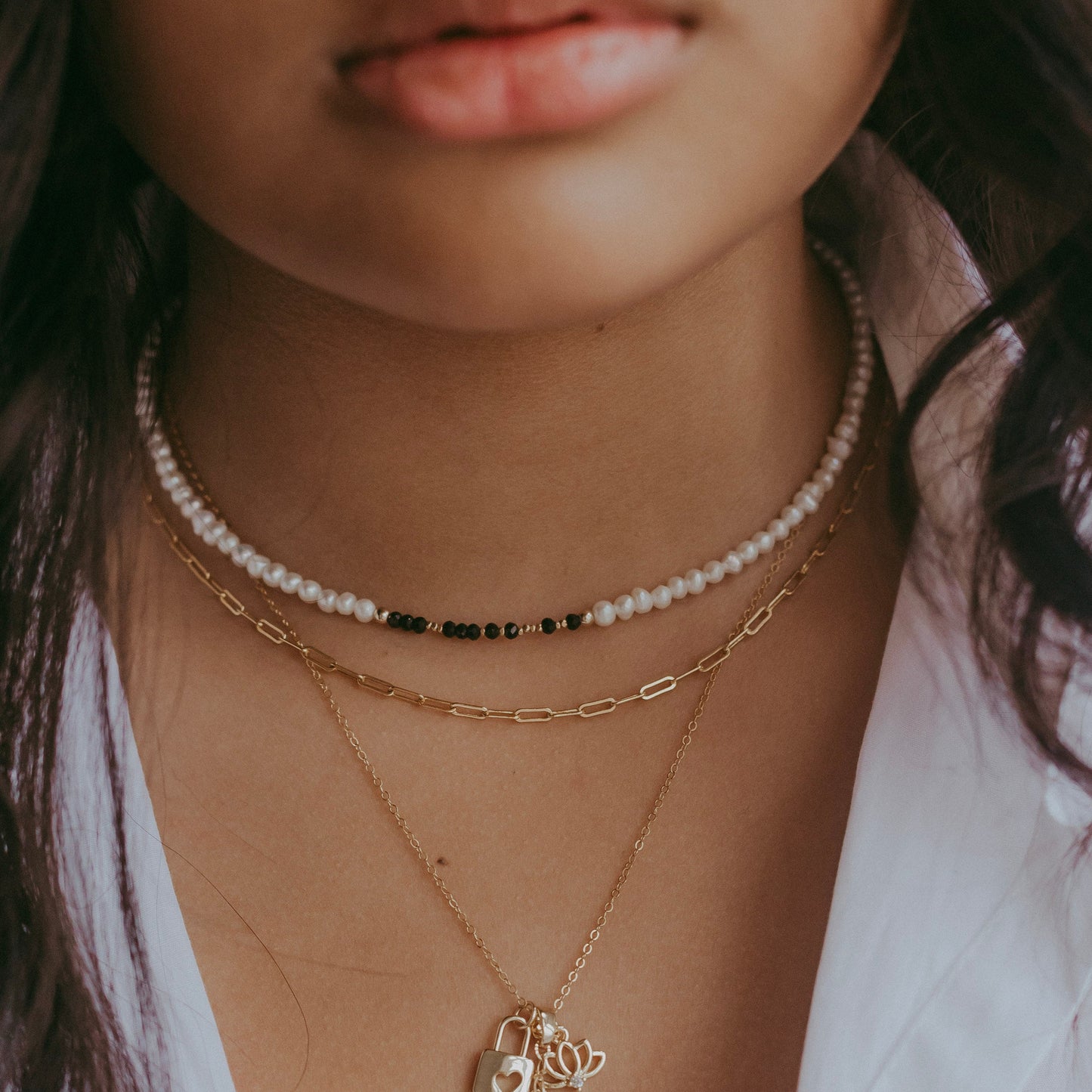 YOU ARE MY HOME Morse Code Pearl Jewelry - Amazonite