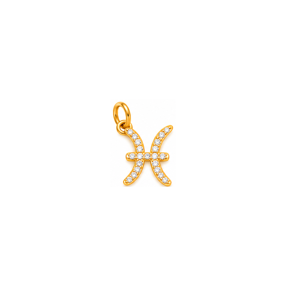 Pisces Sparkly Zodiac Charm