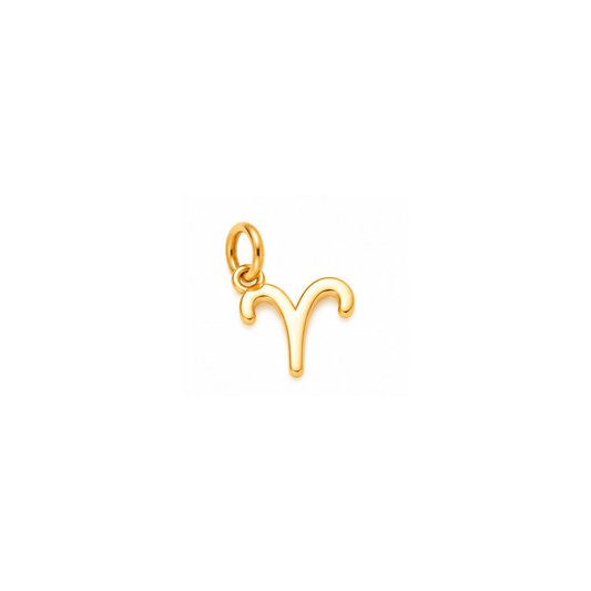 Aries Zodiac Charm – Gold
