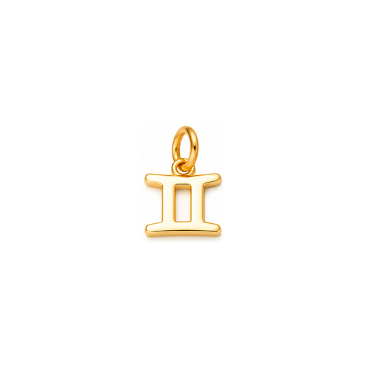 Gemini Zodiac Charm – Gold