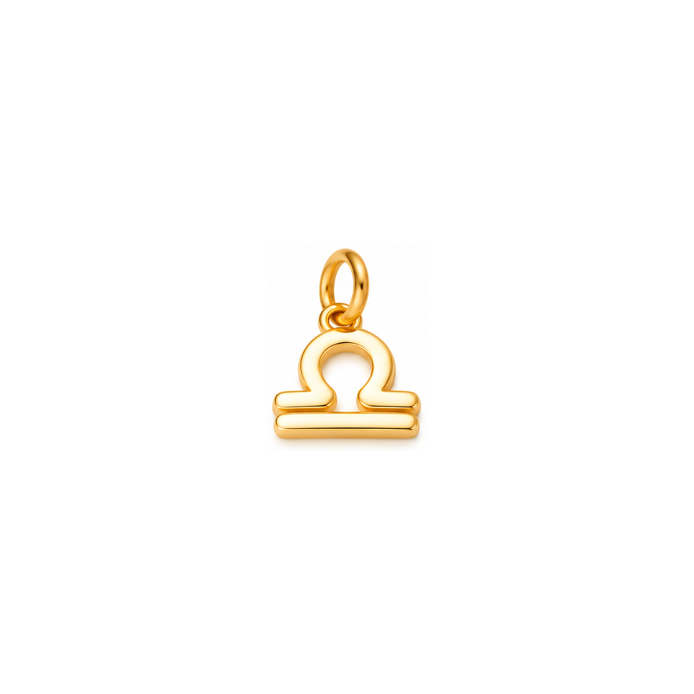 Libra Zodiac Charm – Gold