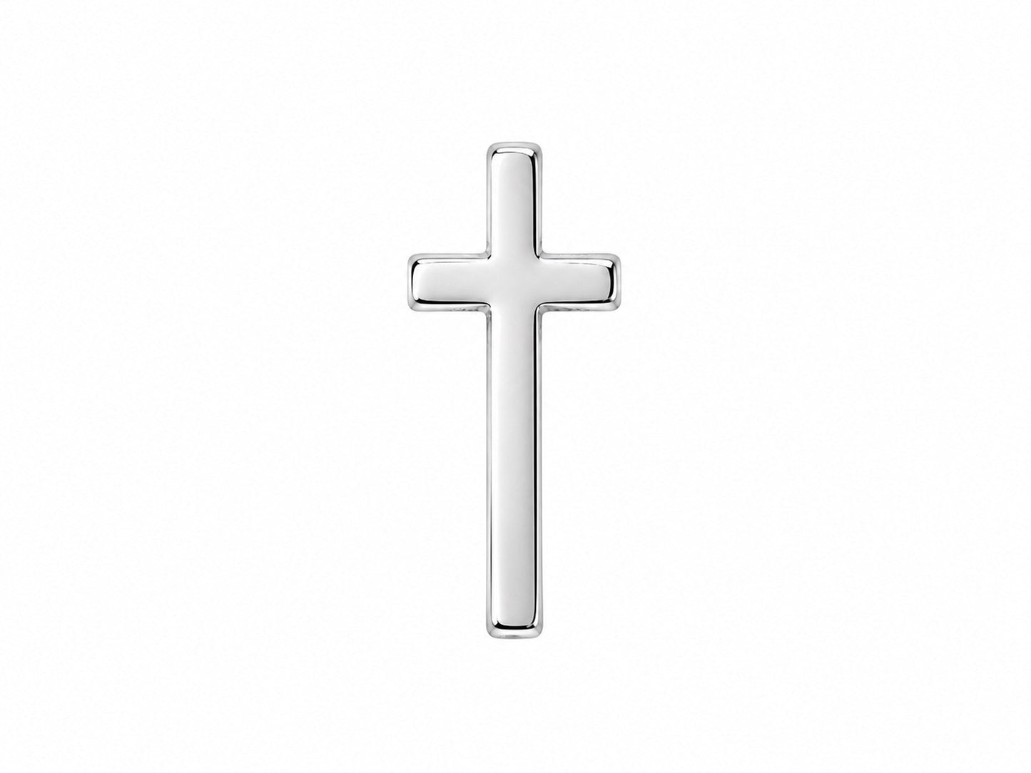 Minimalist Silver Cross Charm