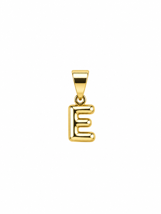 Initial E Charm – Small Bubble – Gold