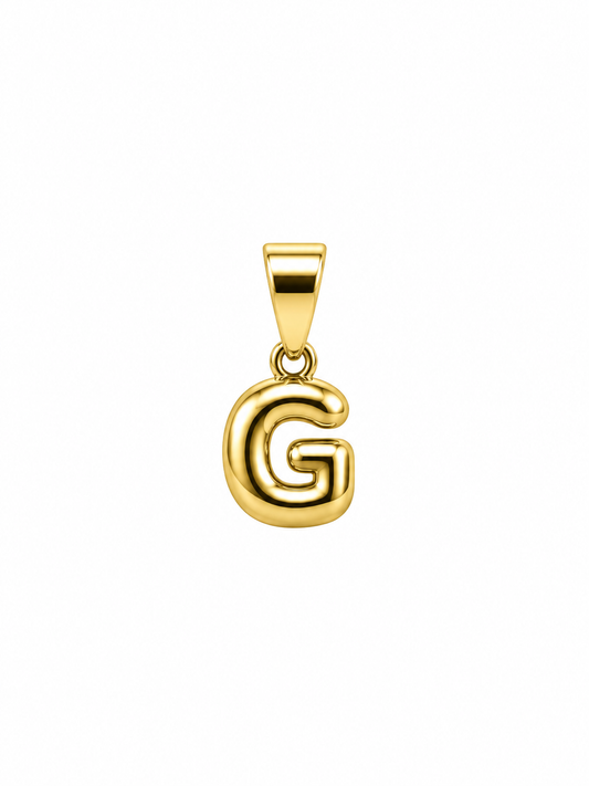Initial G Charm – Small Bubble – Gold