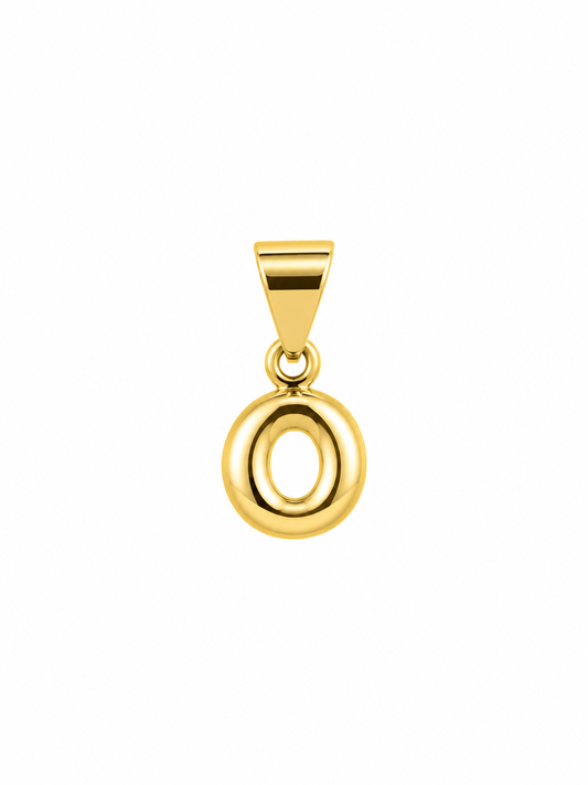 Initial O Charm – Small Bubble – Gold