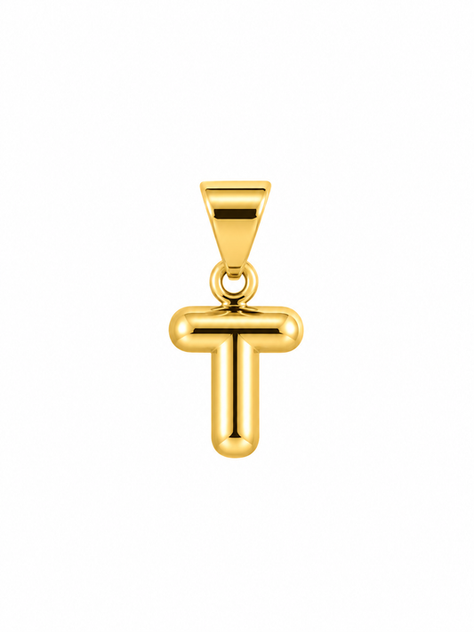 Initial T Charm – Small Bubble – Gold