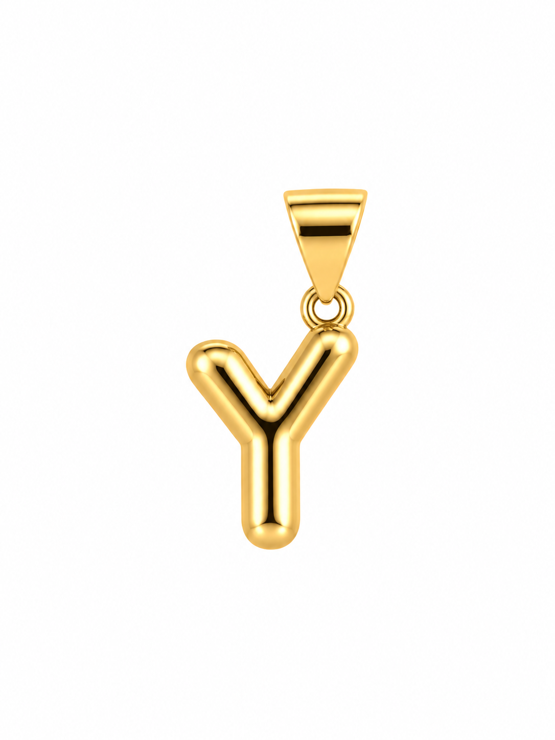 Initial Y Charm – Small Bubble – Gold