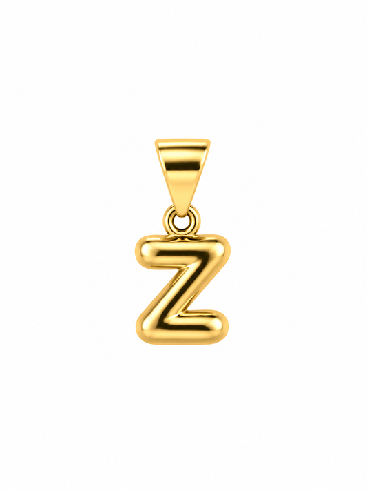 Initial Z Charm – Small Bubble – Gold