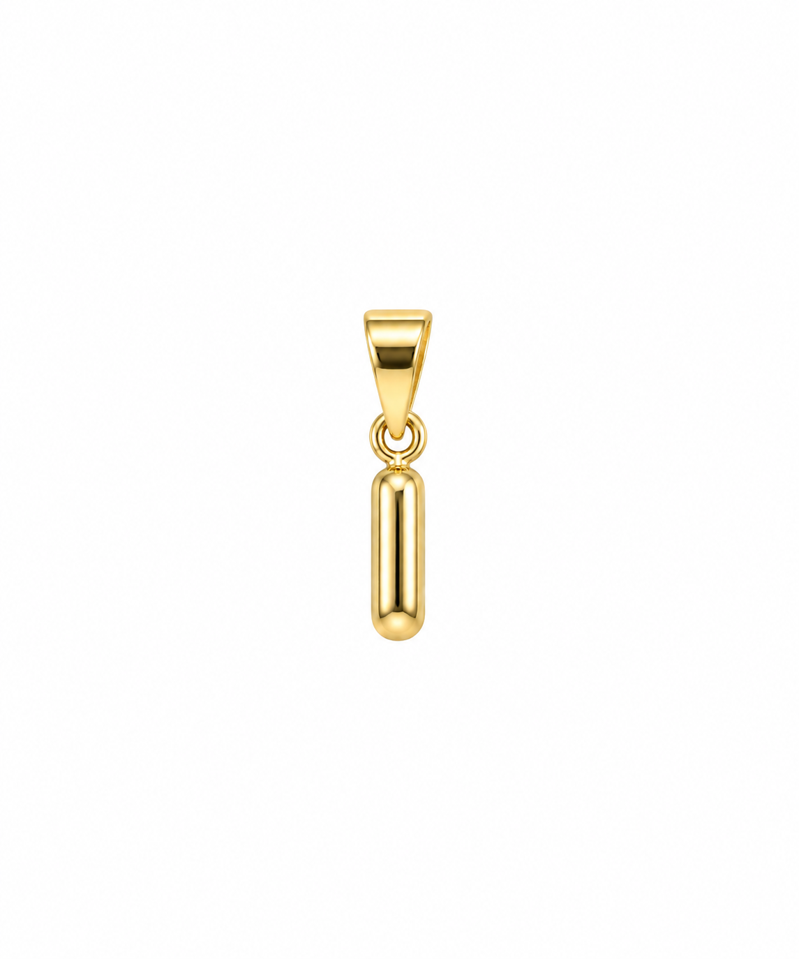 Initial I Charm – Small Bubble – Gold