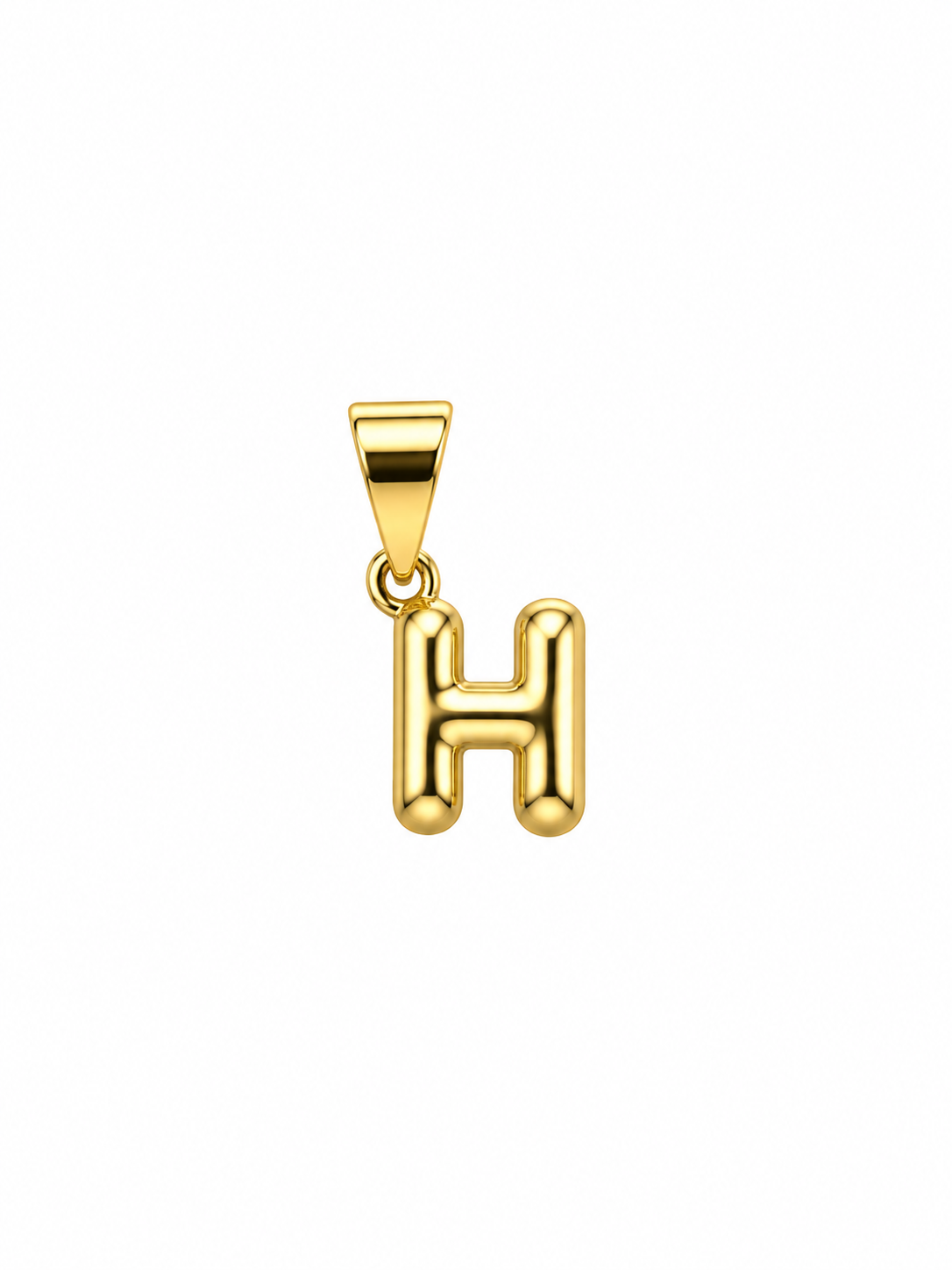 Initial H Charm – Small Bubble – Gold