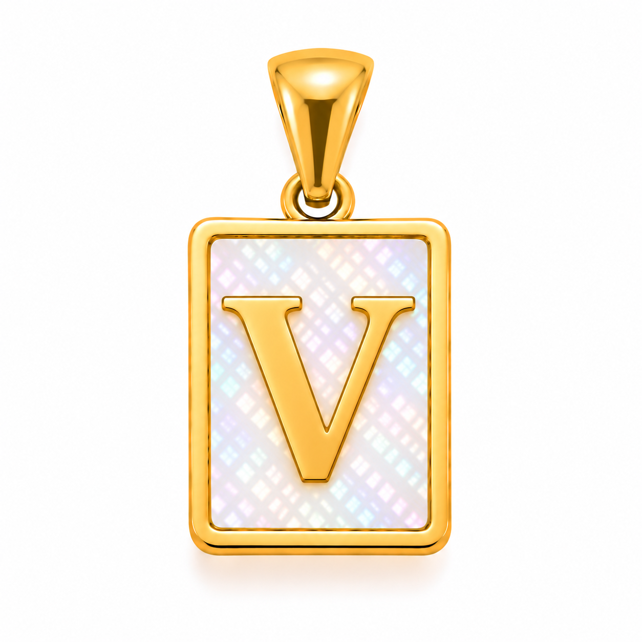 Initial V Charm – MOP Rectangle