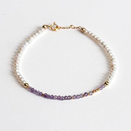 BELIEVE IN YOU Morse Code Jewelry - Aquamarine