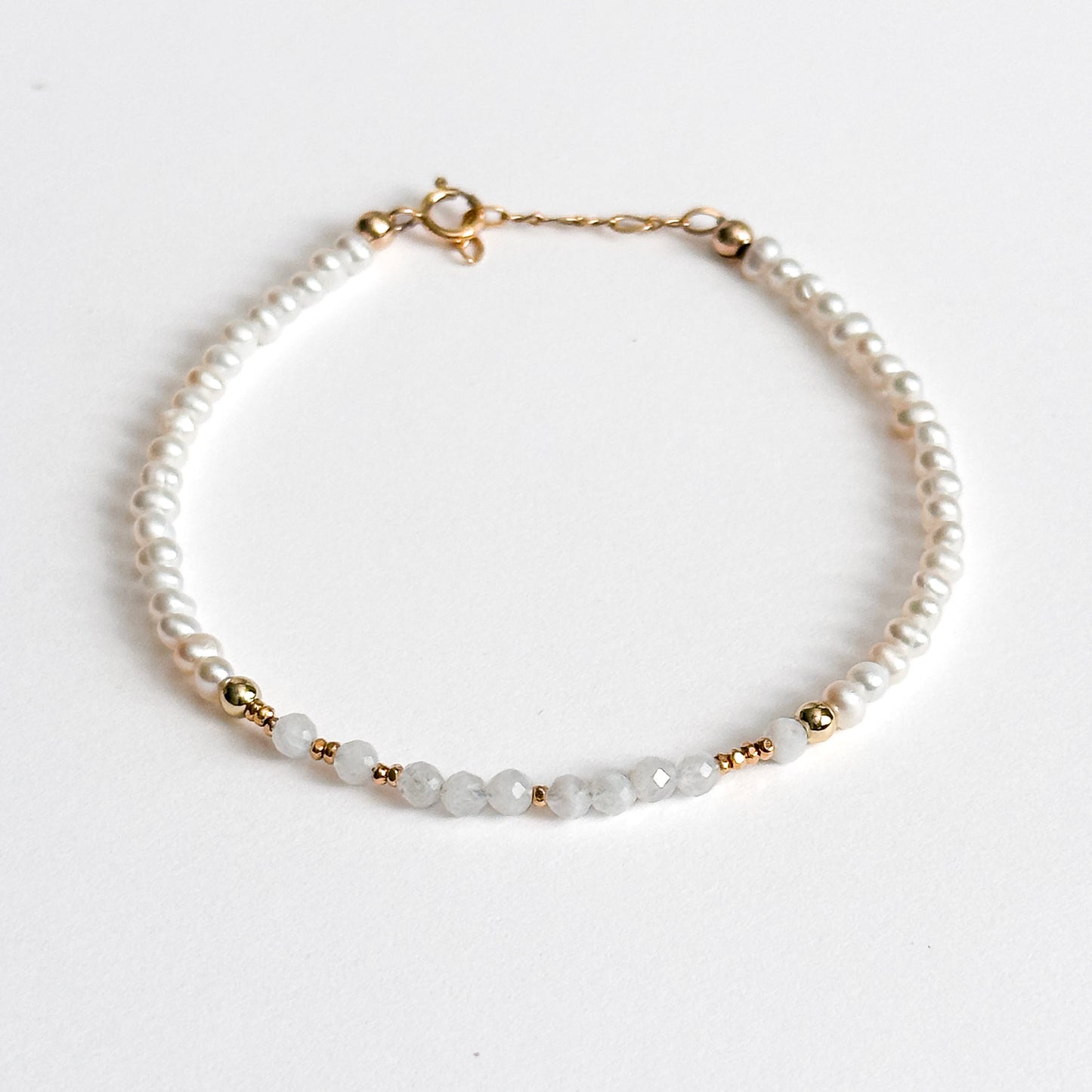 MY PERSON Morse Code Pearl Jewelry - Moonstone